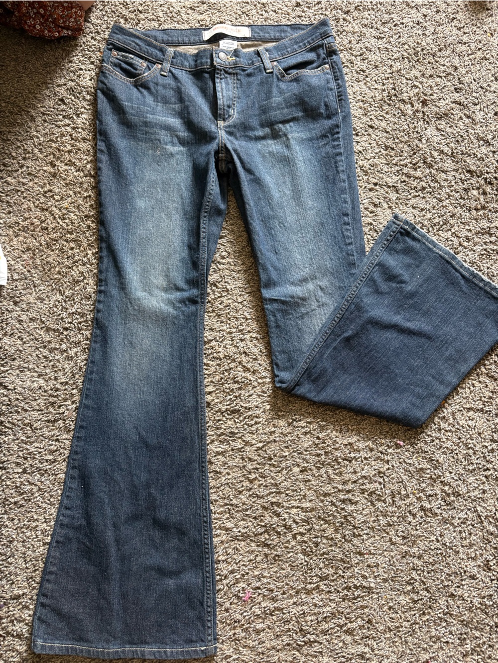 Mossimo Supply Co. Dark Blue Flare Jeans